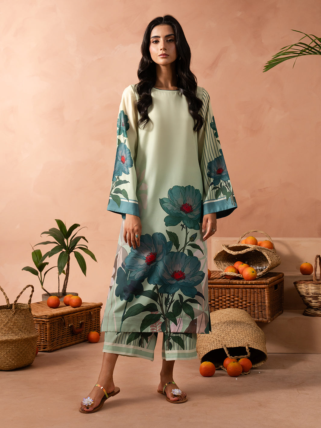 IZEL | Sunset street Pret | FLICKER - Pakistani Designer Dress - by Izel - Type : Ladies Clothes - 100% Original at Saira Sultan
