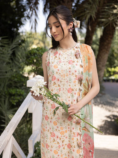 Izel | Oh Spring Lawn 25 | FLORA (A) - Pakistani Designer Dress - by Izel | Type: Ladies Clothes - 100% Original at Saira Sultan