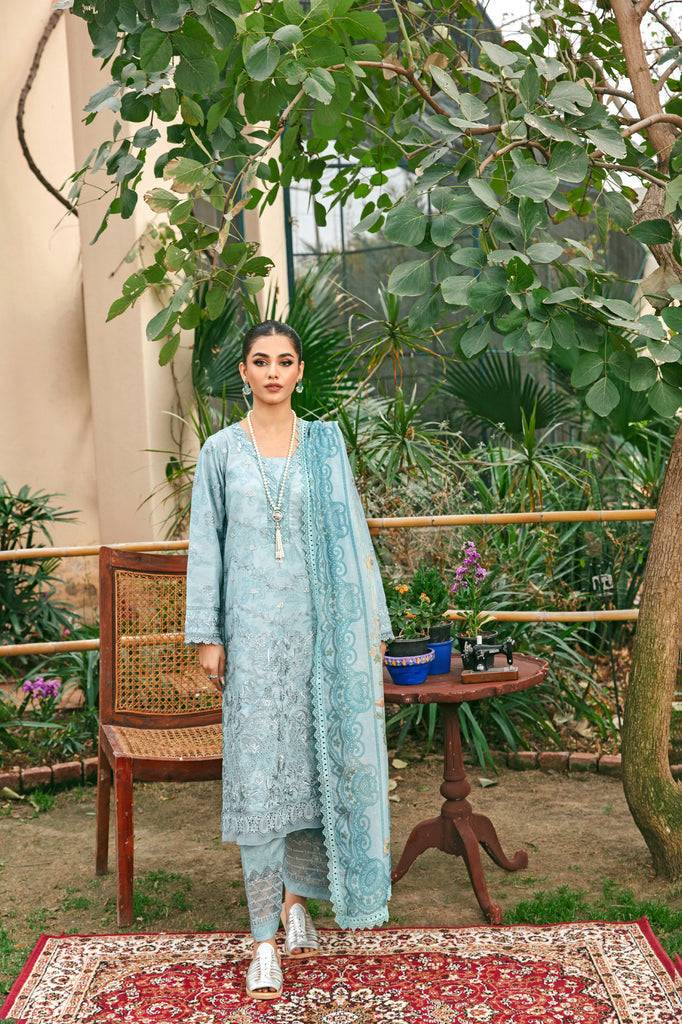 Florent | Luxury Lawn 24 | FFL-8B - Pakistani Designer Dress - by Florent | Type: Luxury - 100% Original at Saira Sultan