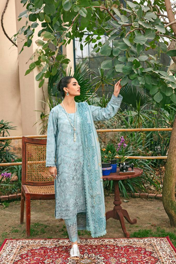 Florent | Luxury Lawn 24 | FFL-8B - Pakistani Designer Dress - by Florent | Type: Luxury - 100% Original at Saira Sultan