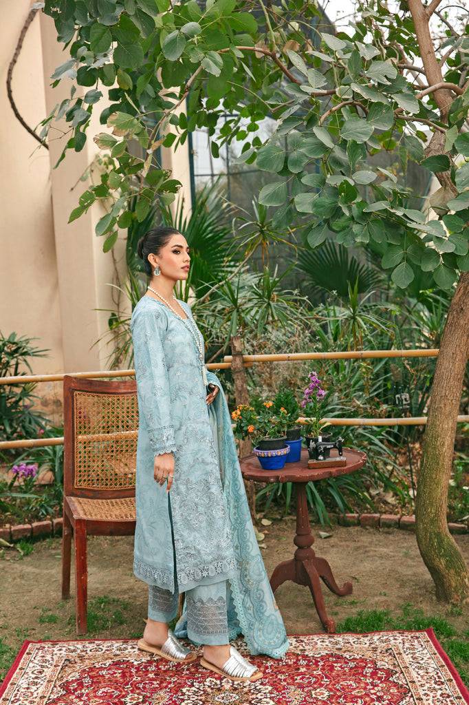 Florent | Luxury Lawn 24 | FFL-8B - Pakistani Designer Dress - by Florent | Type: Luxury - 100% Original at Saira Sultan