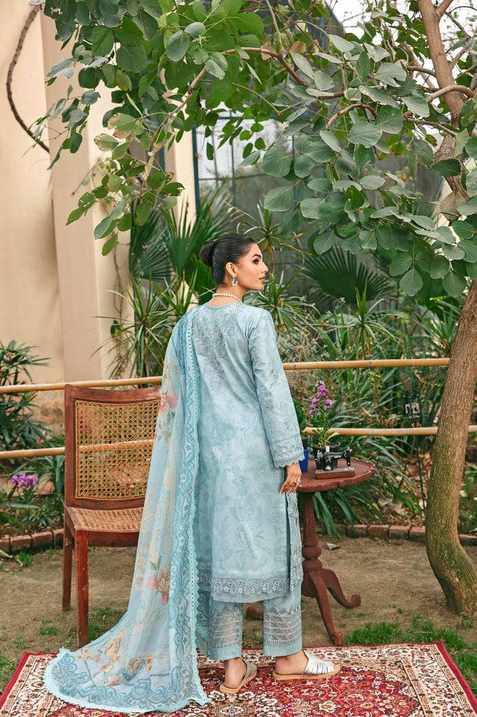 Florent | Luxury Lawn 24 | FFL-8B - Pakistani Designer Dress - by Florent | Type: Luxury - 100% Original at Saira Sultan