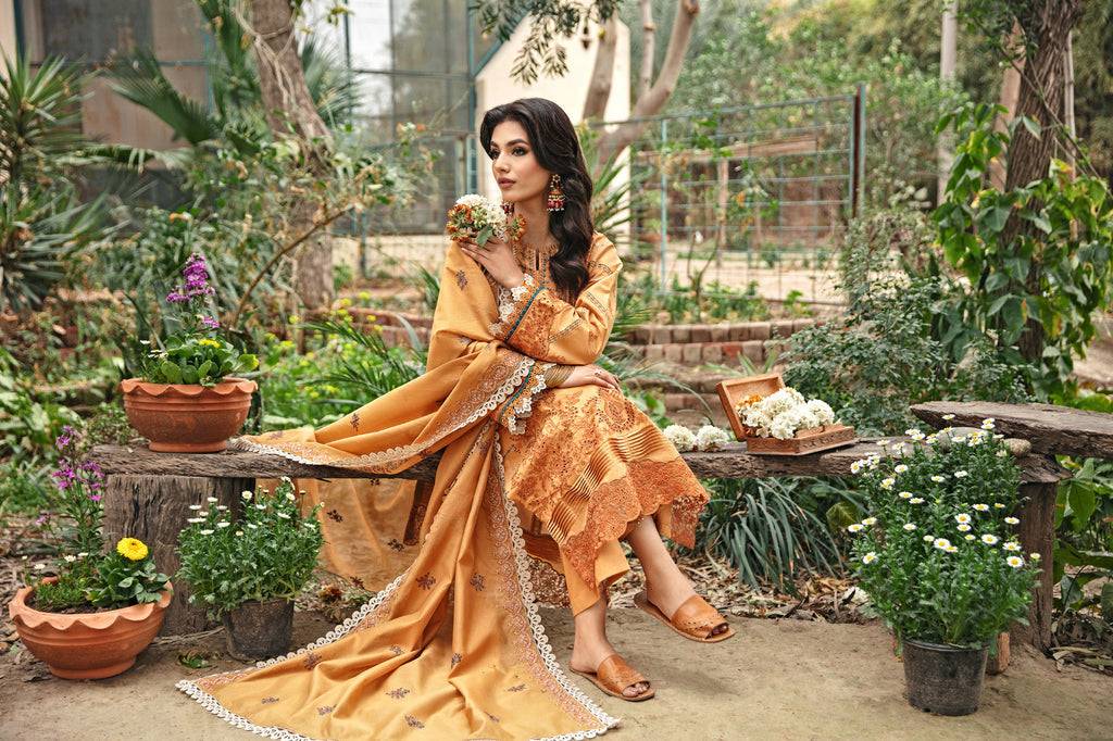 Florent | Luxury Lawn 24 | FFL-4A - Pakistani Designer Dress - by Florent | Type: Luxury - 100% Original at Saira Sultan