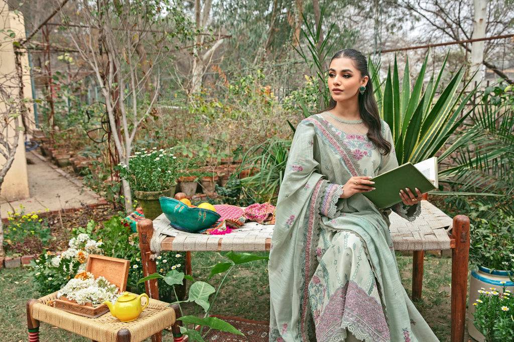 Florent | Luxury Lawn 24 | FFL-3B - Pakistani Designer Dress - by Florent | Type: Luxury - 100% Original at Saira Sultan