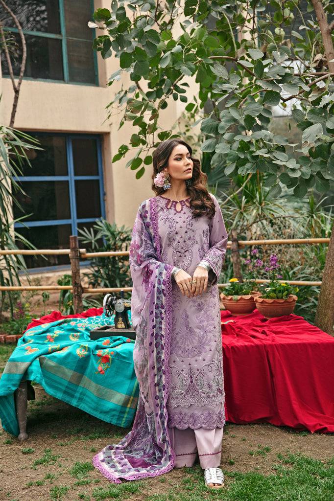 Florent | Luxury Lawn 24 | FFL-1A - Pakistani Designer Dress - by Florent | Type: Luxury - 100% Original at Saira Sultan
