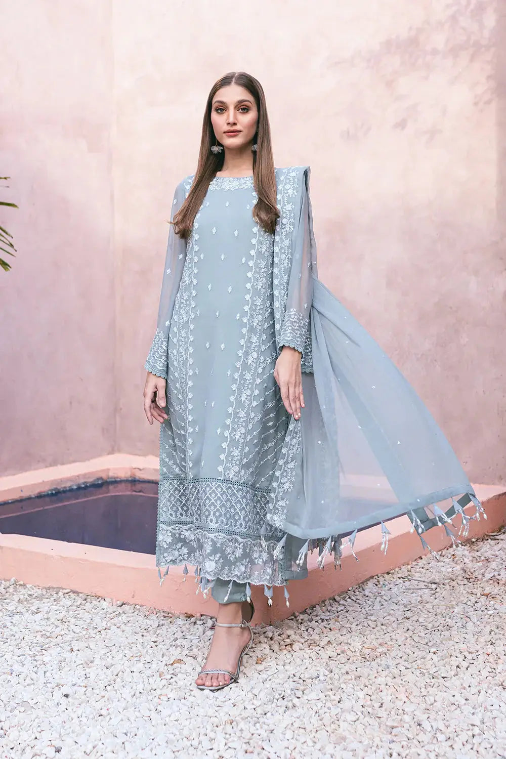Azure | Embroidered Ensembles 3 Pcs | Frosted Fern - Pakistani Designer Dress - by Azure | Type: Formal - 100% Original at Saira Sultan