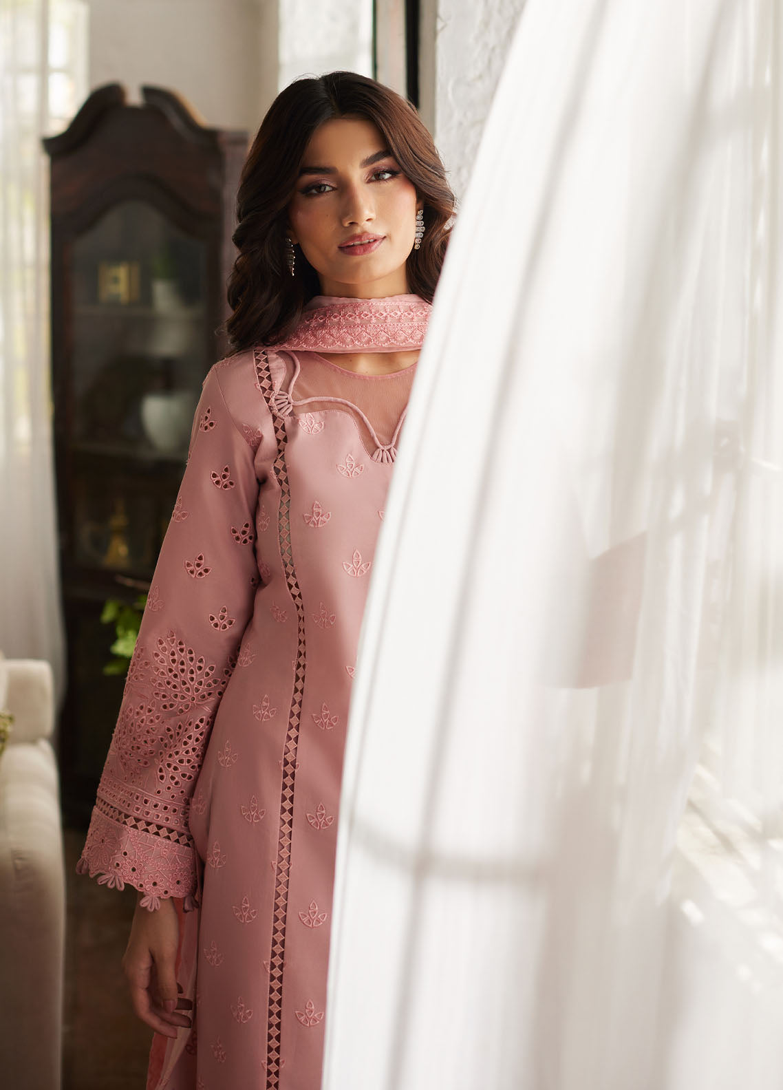 Bin Ilyas | Carnival Summer Edit 25 | Zerin XL Tea Pink Lawn