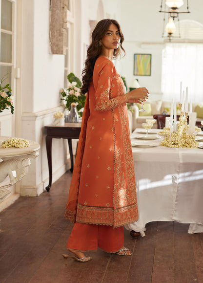 Bin Ilyas | Carnival Summer Edit 25 | Solara S Deep Saffron Lawn