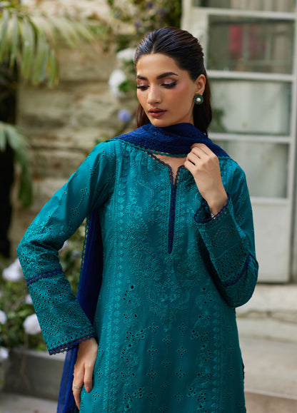 Bin Ilyas | Carnival Summer Edit 25 | Azura M Teal Green Lawn
