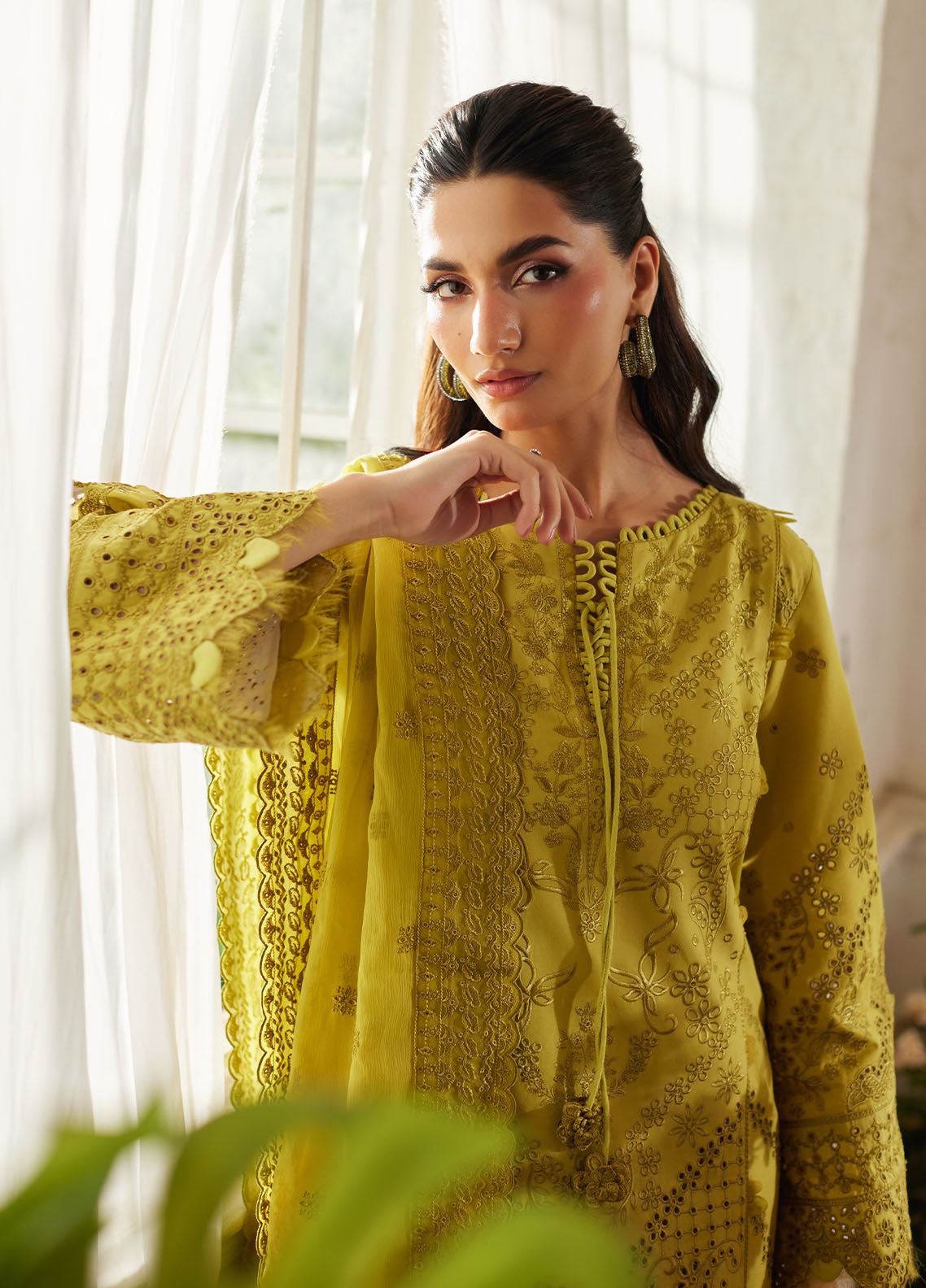 Bin Ilyas | Carnival Summer Edit 25 | Aurelia M Olive Lawn