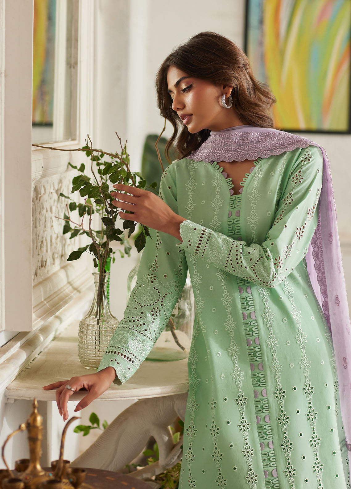 Bin Ilyas | Carnival Summer Edit 25 | Alira L Pistachio Lawn