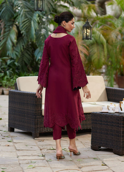 Bin Ilyas | Carnival Summer Edit 25 | Reina S Burgundy Lawn