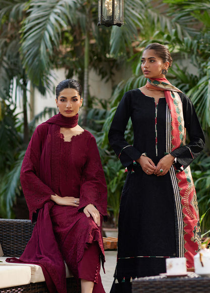 Bin Ilyas | Carnival Summer Edit 25 | Reina Custom Size Burgundy Lawn