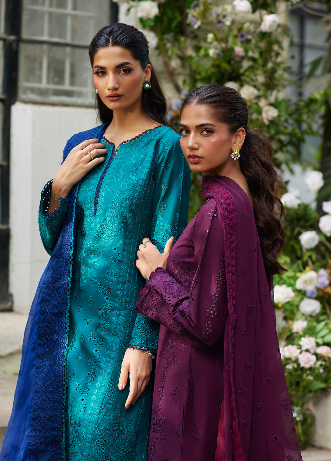 Bin Ilyas | Carnival Summer Edit 25 | Amora XL Dark Purple Lawn