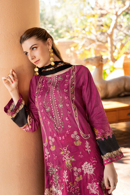 Ramsha | Ghazal Luxury Lawn | G-311 L Magenta Lawn