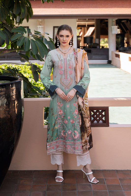 Ramsha | Ghazal Luxury Lawn | G-312 XS Mint Lawn