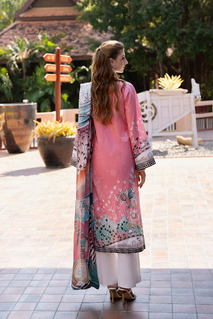 Ramsha | Ghazal Luxury Lawn | G-307 S Ash Pink Lawn