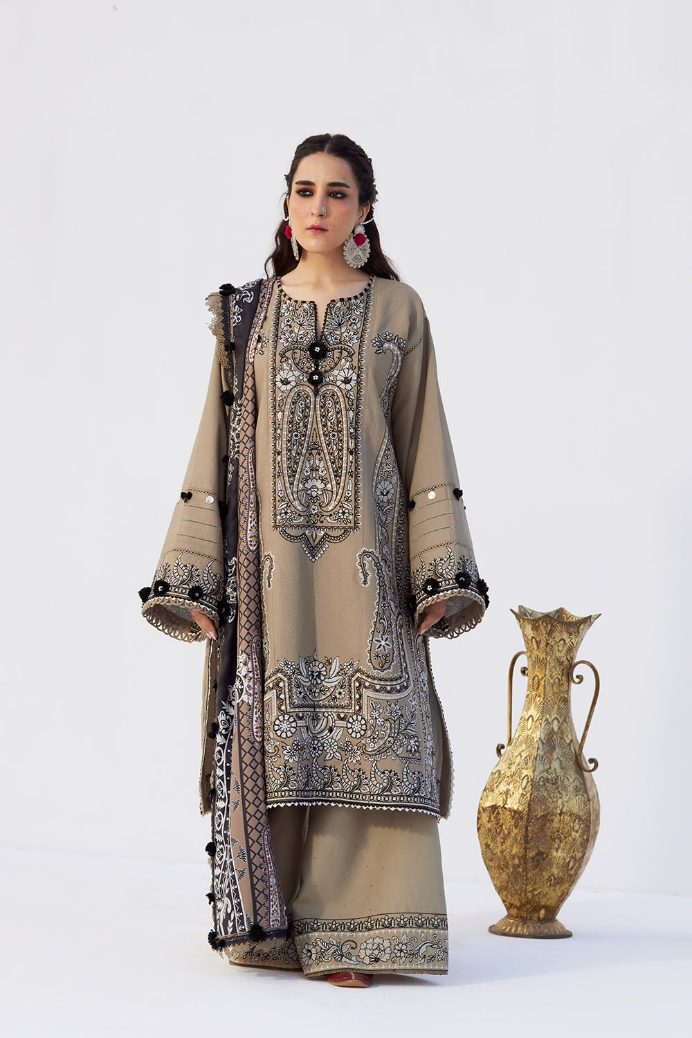 Saira Rizwan | Winter Khaddar 25 | RUKH-SRW25-02 by Saira Rizwan - Designer Dress  - Type : Ladies Clothes - Available at Saira Sultan - 100% Original 
