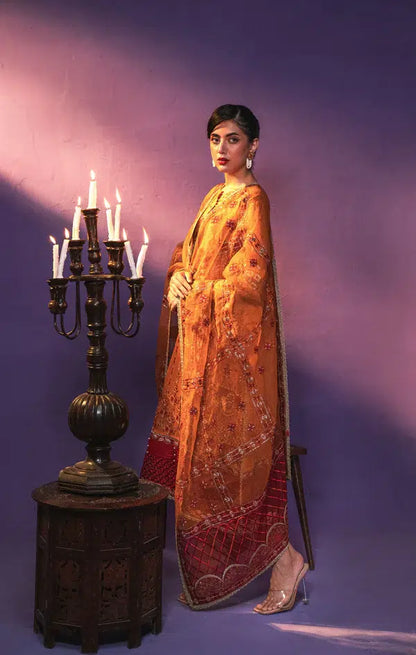 Gisele | Zarish Festive Collection 23 | Gul Makai - Pakistani Designer Dress - by Gisele | Type: Formal - 100% Original at Saira Sultan