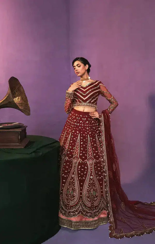 Gisele | Zarish Festive Collection 23 | Lalzari - Pakistani Designer Dress - by Gisele | Type: Bridal - 100% Original at Saira Sultan
