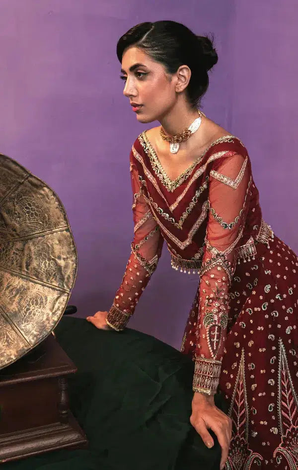 Gisele | Zarish Festive Collection 23 | Lalzari - Pakistani Designer Dress - by Gisele | Type: Bridal - 100% Original at Saira Sultan