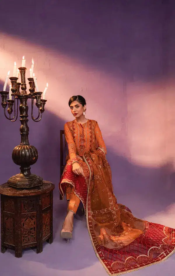 Gisele | Zarish Festive Collection 23 | Gul Makai - Pakistani Designer Dress - by Gisele | Type: Formal - 100% Original at Saira Sultan