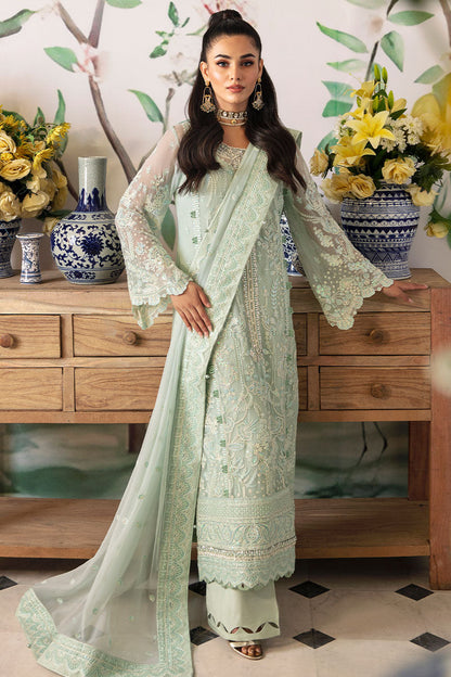Gulaal | Embroidered Chiffon 24 | Jade - Pakistani Designer Dress - by Gulaal | Type: Formal - 100% Original at Saira Sultan