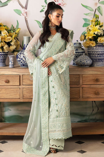 Gulaal | Embroidered Chiffon 24 | Jade - Pakistani Designer Dress - by Gulaal | Type: Formal - 100% Original at Saira Sultan