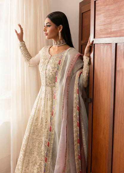 Gulaal | Reverie Embroidered Chiffon | CHIRAGH M Pale Yellow Chiffon