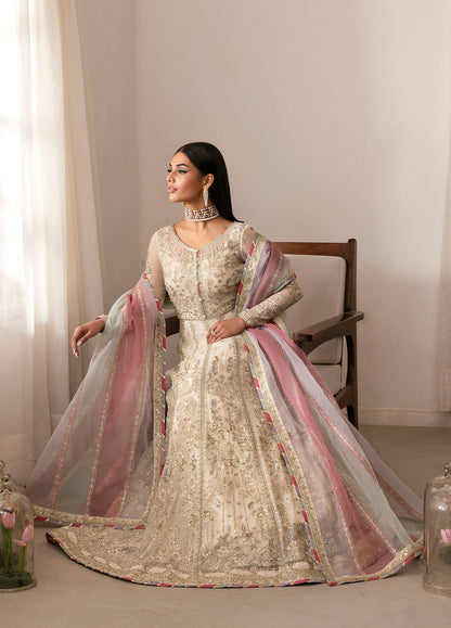 Gulaal | Reverie Embroidered Chiffon | CHIRAGH XL Pale Yellow Chiffon