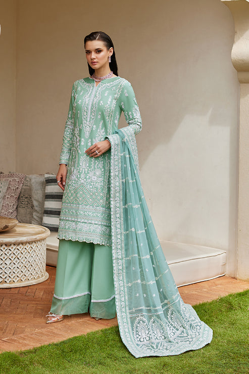 Gulaal | Luxury Lawn 25 | Freesia XS Aqua Lawn