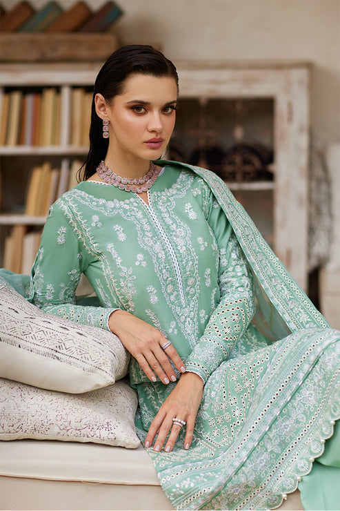 Gulaal | Luxury Lawn 25 | Freesia L Aqua Lawn