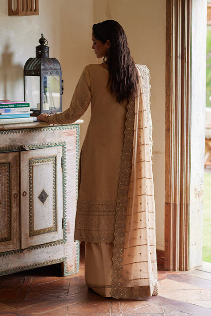 Gulaal | Luxury Lawn 25 | Daphne S Beige Lawn