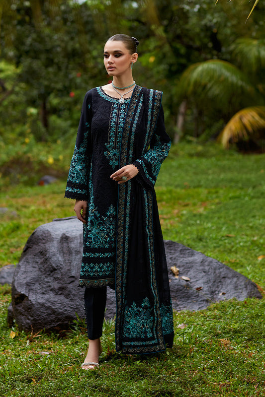 Gulaal | Luxury Lawn 25 | Scilla XS Black Lawn