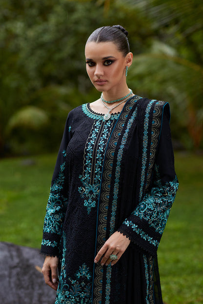 Gulaal | Luxury Lawn 25 | Scilla M Black Lawn