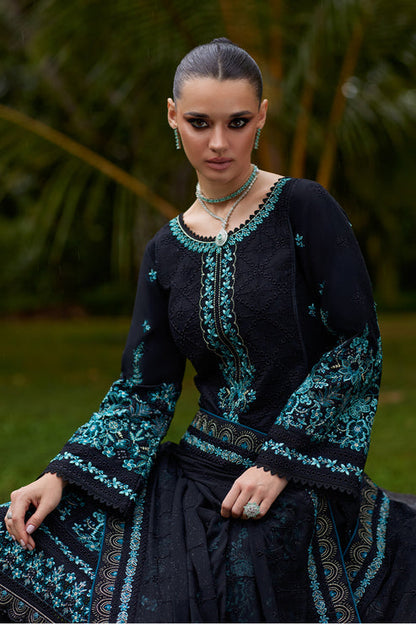 Gulaal | Luxury Lawn 25 | Scilla L Black Lawn