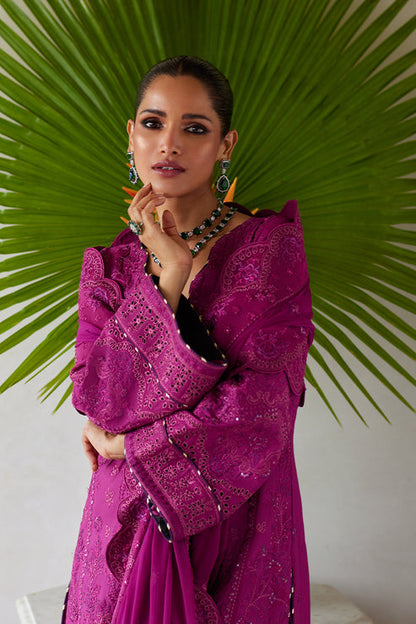 Gulaal | Luxury Lawn 25 | Hazel M Magenta Lawn