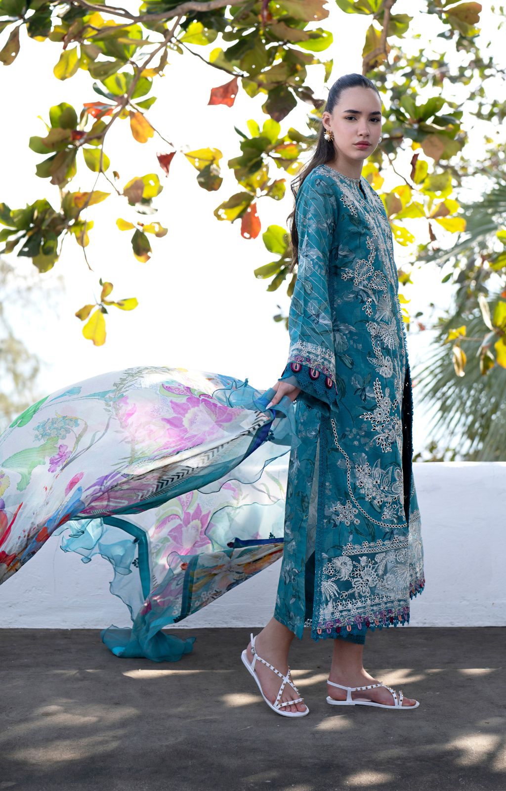 AJR Couture | Printakari Lawn 25 | Glory XL Zinc Lawn