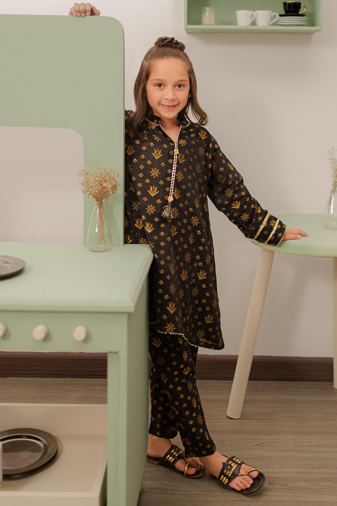 Zellbury Girls | 2 Piece Jacquard | Kurta Trouser - 2697
