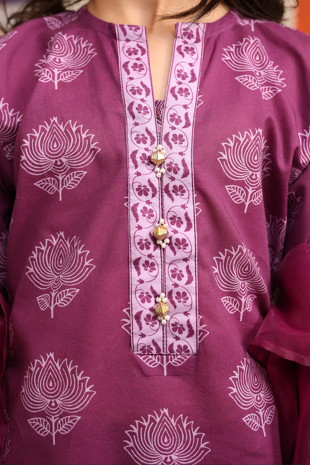Zellbury Girls | 3 Piece Cambric | Embroidered Kurta Dupatta Trouser - 3664