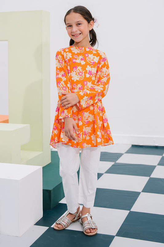 Zellbury Girls | 1 Piece Lawn | Embroidered Kurta - 1403