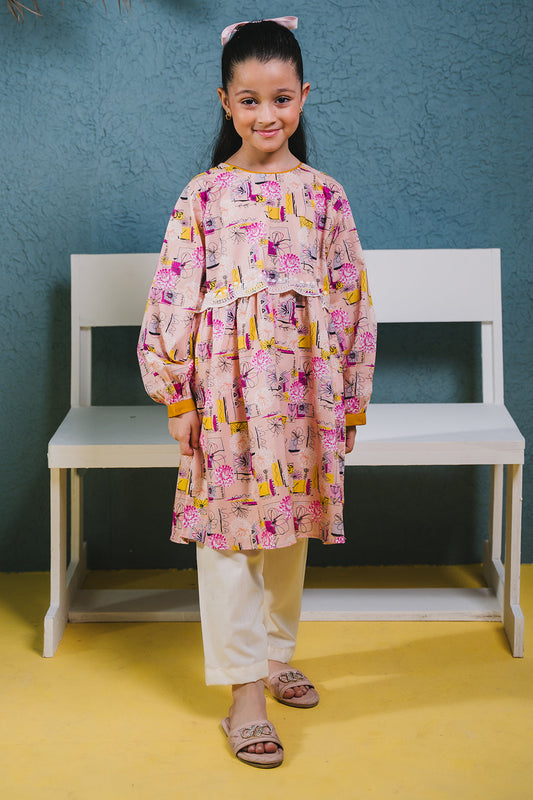 Zellbury Girls | 1 Piece Lawn | Embroidered Kurta - 1452