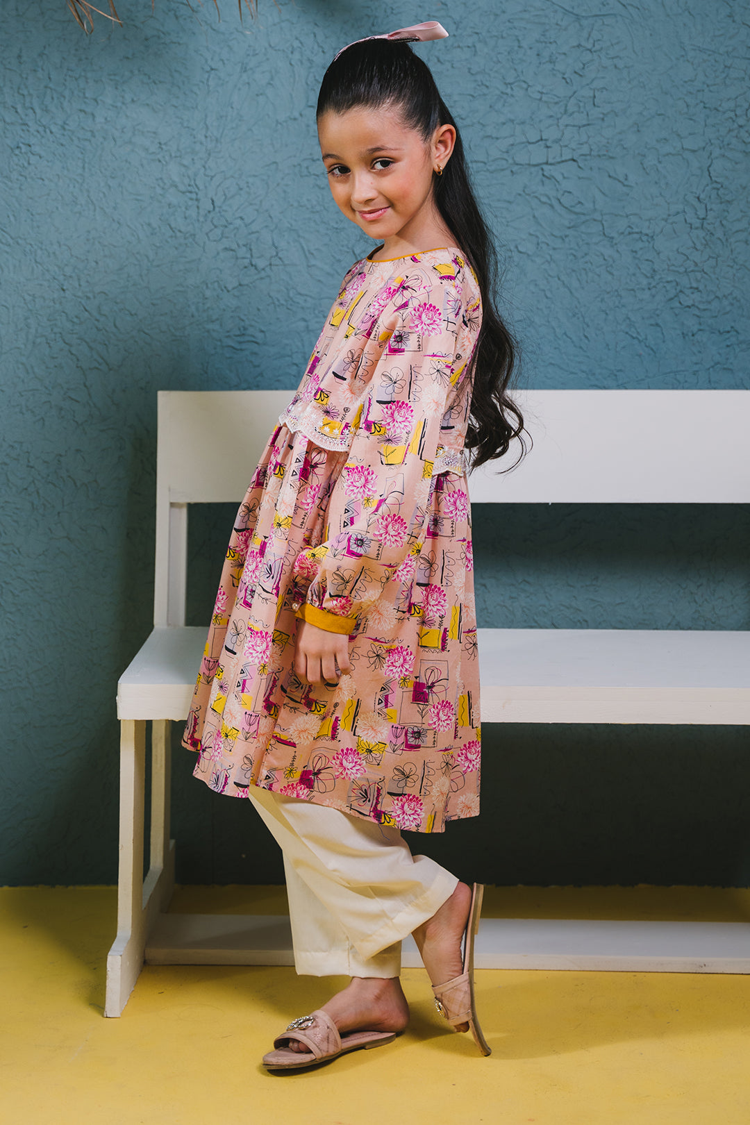 Zellbury Girls | 1 Piece Lawn | Embroidered Kurta - 1452