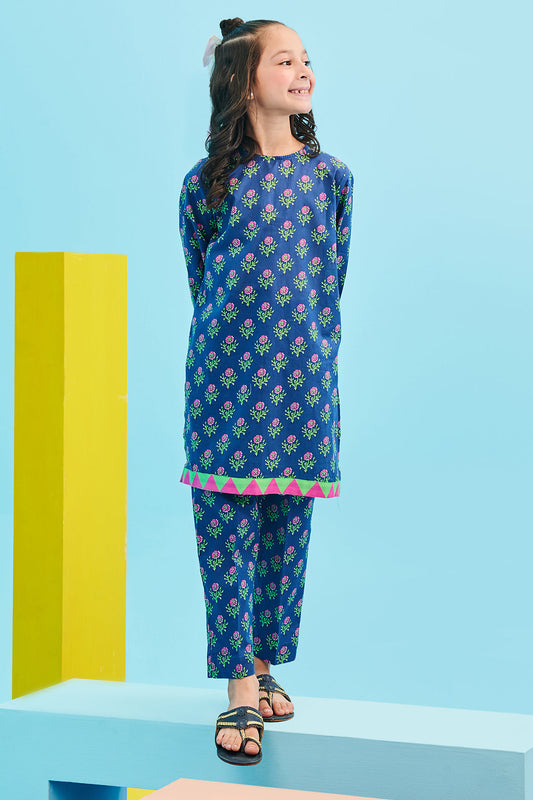 Zellbury Girls | 2 Piece Lawn | Kurta Trouser - 2412