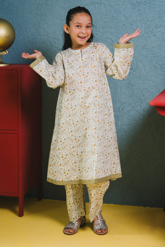 Zellbury Girls | 2 Piece Lawn | Kurta Trouser - 2415