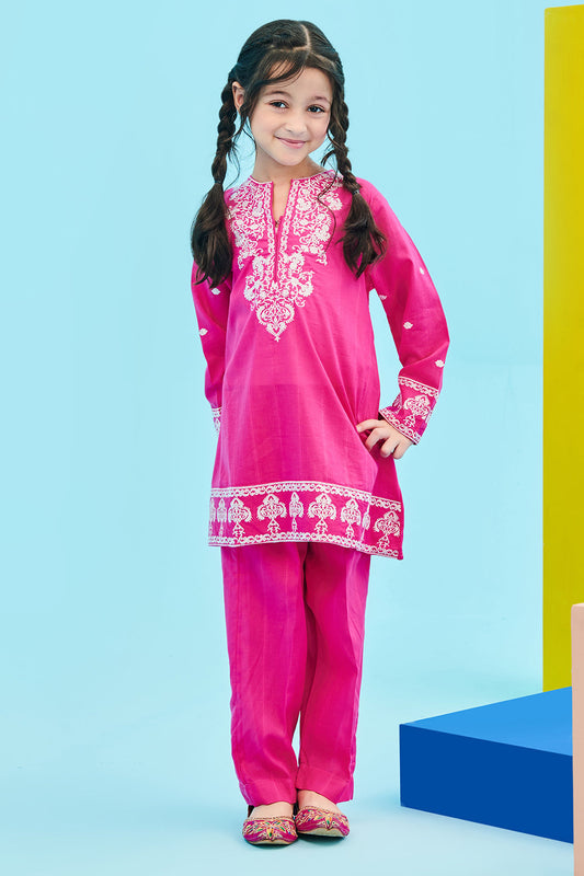 Zellbury Girls | 2 Piece Lawn | Embroidered Kurta Trouser - 2464