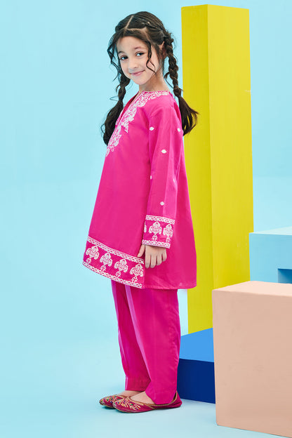 Zellbury Girls | 2 Piece Lawn | Embroidered Kurta Trouser - 2464
