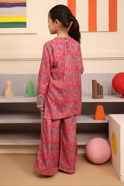 Zellbury Girls | 2 Piece Viscose | Embroidered Kurta Trouser - 2730