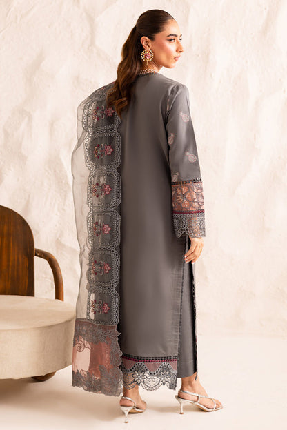 Marjjan | Guzel Lawn | SMC 205-B (Grey) - Pakistani Designer Dress - by Marjjan - Type : Ladies Clothes - 100% Original at Saira Sultan