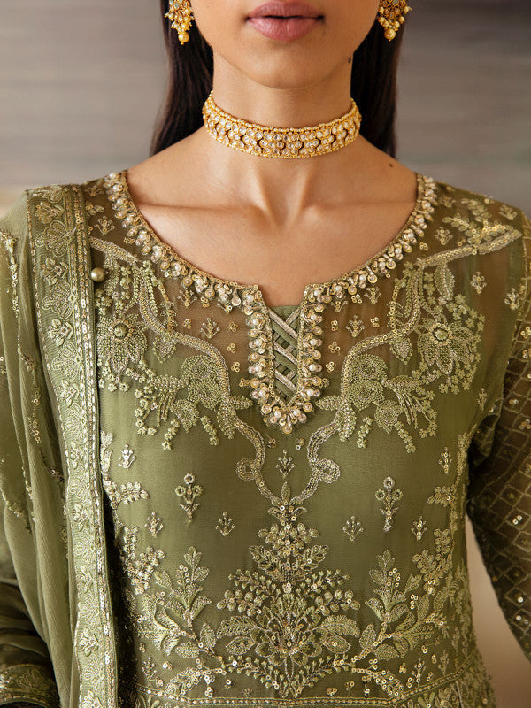 Gulaal | Embroidered Chiffon 23 | AYSA GL-EC-23V1-07 - Pakistani Designer Dress - by Gulaal | Type: Formal - 100% Original at Saira Sultan